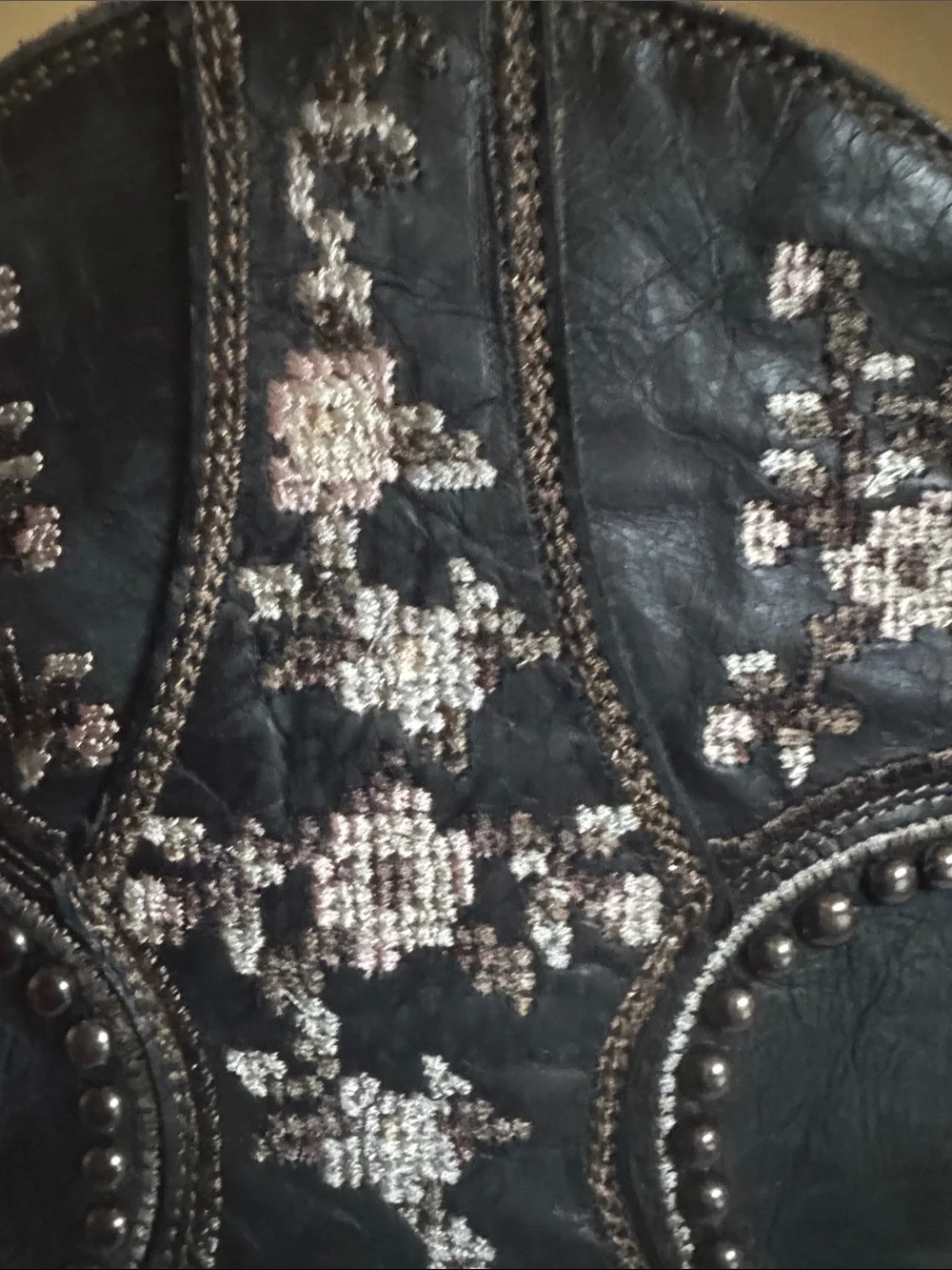 Old Gringo Black Over-the-Knee Embroidered Western Boots